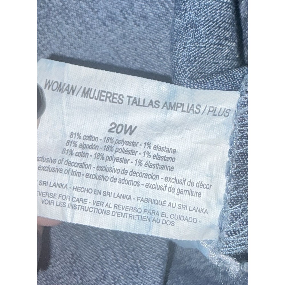 Gloria Vanderbilt All Around Slimming Effect Womens 20W Bermudas Shorts Pockets - Picture 7 of 10